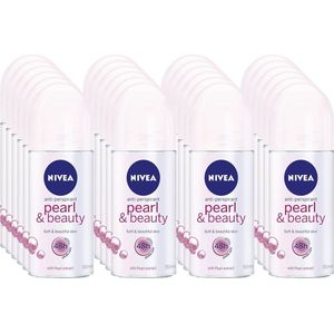 Nivea Deodorant Roll-On Pearl & Beauty 50ml - Voordeelverpakking 24 stuks