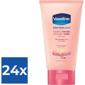Vaseline Handcreme - Healthy hands & stronger nails 75 ml - Voordeelverpakking 24 stuks