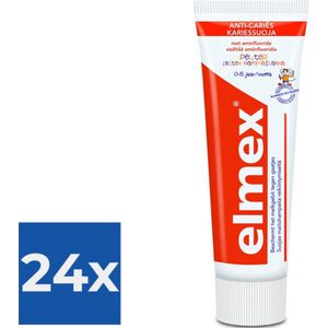 Elmex Anti-Cariës Peuter Tandpasta 75 ml - Voordeelverpakking 24 stuks