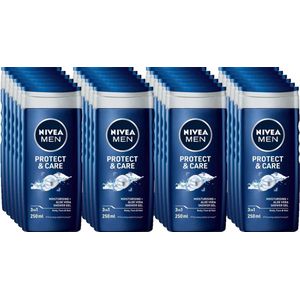 Nivea Men Douchegel Protect & Care 250ml - Voordeelverpakking 24 stuks