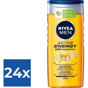 Nivea Men Douchegel Active Energy 250ml - Voordeelverpakking 24 stuks