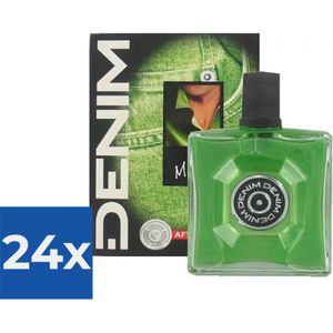 Denim Aftershave Men - Musk 100 ml - Voordeelverpakking 24 stuks