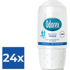 Odorex Deodorant Roller Marine Fresh 50 ml - Voordeelverpakking 24 stuks