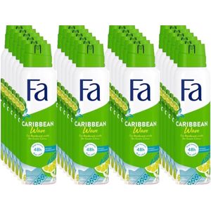 Fa Deospray - Caribbean Lemon 150 ml - Voordeelverpakking 24 stuks