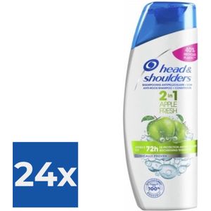 Head & Shoulders Shampoo - Apple Fresh 2 in 1 270ml - Voordeelverpakking 24 stuks