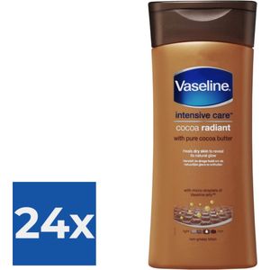 Vaseline Cocoa Radiant Intensive Care Bodylotion - 200 ml - Voordeelverpakking 24 stuks