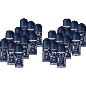 Nivea Deo Roll-On For Men Cool Kick FM 50 ml - Voordeelverpakking 24 stuks