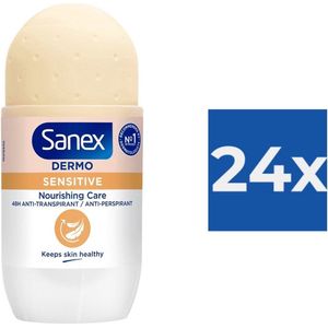Sanex - Deodorant - Roller - pH Balance Dermo - Sensitive - 50ml x 24