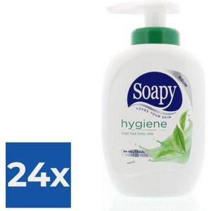 Soapy vl.zp.anti hygiene pomp 300 ml - Voordeelverpakking 24 stuks