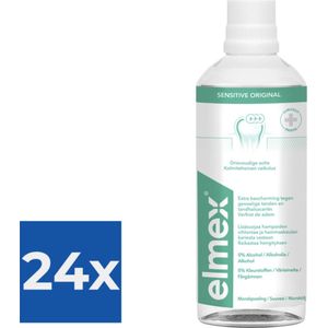 Elmex Tandspoeling Sensitive 400 ml - Voordeelverpakking 24 stuks