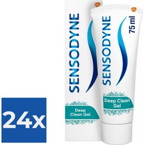 Sensodyne Tandpasta Deep Clean Gel 75 ml - Voordeelverpakking 24 stuks