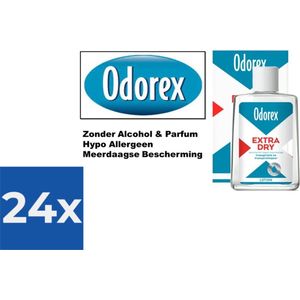 Odorex Extra Dry Vloeibare Flacon - 50 ml - Deodorant - Voordeelverpakking 24 stuks