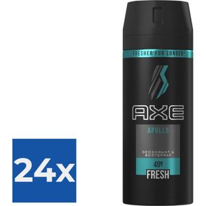 Axe Deodorant Bodyspray Apollo 150 ml - Voordeelverpakking 24 stuks