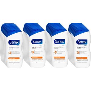 Sanex Douchegel Dermo Sensitive 500 ml - Voordeelverpakking 24 stuks