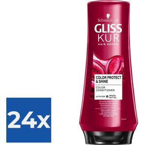 Gliss Kur Conditioner Color Protect & Shine 200 ml - Voordeelverpakking 24 stuks