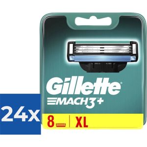 Gillette Mach 3 - 8 stuks - Scheermesjes - Voordeelverpakking 24 stuks