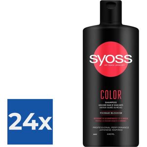 Syoss Color Shampoo - 440 ml - Voordeelverpakking 24 stuks