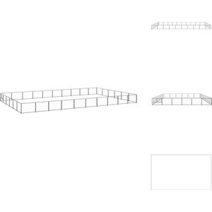 vidaXL Hondenkennel - Grote buitenren 1000 x 600 x 70 cm - Staal - Kennel