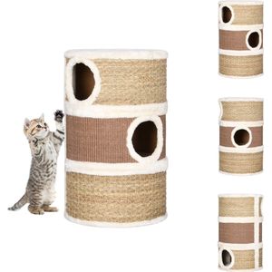 Vidaxl - Katzen-Kratztonne 60 cm Seegras - Katzen Kratzbaum - Katzenmöbel - Kratztonne - Katzen Höhle - Seegras Katze