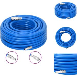 vidaXL Pneumatische Luchtslang - Compressorslang - 20m - Blauw PVC - 13mm x 19mm - 10-30 bar - Aanvoerslang
