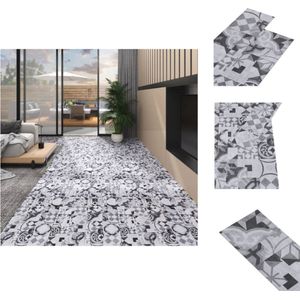 Vidaxl - PVC-Laminat-Dielen 5,02 m² 2 mm Selbstklebend Grau Muster - PVC-Bodenbelag - Selbstklebender Bodenbelag - Designboden - Vinylboden