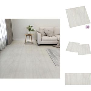 vidaXL PVC Vloerplankenset - 30.5 x 30.5 cm - crème kleur - 1.86 m² - Vloer