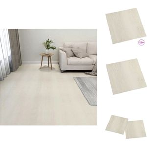 vidaXL Vloerplank - Vloerplanken - Vloertegel - Vloertegels - Vloerplanken 20 st zelfklevend 1,86 m² PVC beige