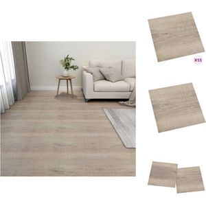 vidaXL - PVC vloerplanken - 30.5 x 30.5 cm - taupe - 5.11 m² - Vloer