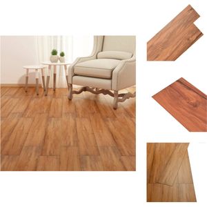 vidaXL Vloerplank - Vloerplanken - Plank - Vloertegel - Vloerplanken zelfklevend 2,51 m² 2 mm PVC natuurlijke iep