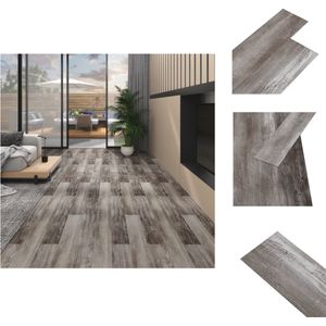 vidaXL Vloerplank - Vloerplanken - Vloertegel - Vloertegels - Vloerplanken zelfklevend 5,02 m² 2 mm PVC mat houtbruin