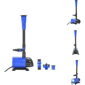 vidaXL Vijverpomp - 1.500 L/uur - 2m hoogte - energiezuinige motor - compact ontwerp - geluidsarm - 10m kabel - 4 spuitmonden - Zwembadfilterpomp