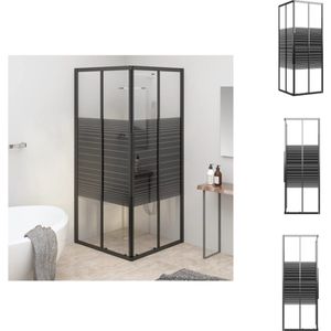 Draaibare Badwand Wiesbaden Orbit 80x140 cm 6mm NANO Coating Mat Zwart