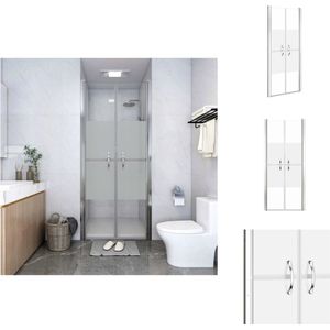 vidaXL Douchedeur - Douchedeuren - Douchewand - Douchewanden - Douchedeur 86x190 cm ESG halfmat