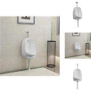 Wandurinoir - Wandurinoirs - Wandtoilet - Wandtoilets - Wandurinoir met spoelklep keramiek wit