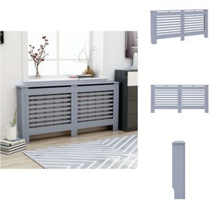 vidaXL Radiatorombouw - Radiatorombouwen - Radiator Ombouw - Radiator Ombouwen - Radiatorombouw 172x19x81,5 cm MDF antraciet