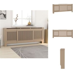 vidaXL Radiatorombouw - Radiatorombouwen - Radiator Ombouw - Radiator Ombouwen - Radiatorombouw 205 cm MDF