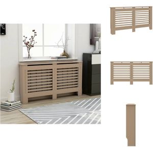 vidaXL Radiatorombouw - Radiatorombouwen - Radiator Ombouw - Radiator Ombouwen - Radiatorombouw 152x19x81 cm MDF