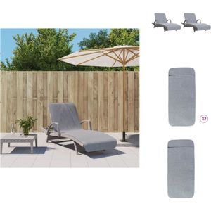 vidaXL Strandhanddoek - Zacht en Comfortabel - Strandaccessoires - 75 x 200 cm - Grijs - Strandlaken