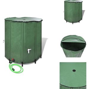 vidaXL Inklapbaar regenwatertank 750L - 100x100cm - UV-bestendig - Tuinsproeier