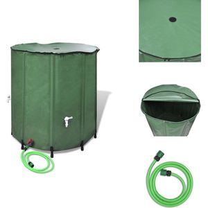 vidaXL Watertank Inklapbaar - 500 L - Groen - Tuinsproeier