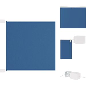 vidaXL Balkonscherm - Blauw - 100 x 1.200 cm - Verticale bescherming - Oxford stof - Parasol