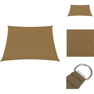 vidaXL Zonnezeil - Zonnezeilen - Zonnedoek - Zonnedoeken - Zonnezeil 160 g/m² 3/4x2 m HDPE taupe