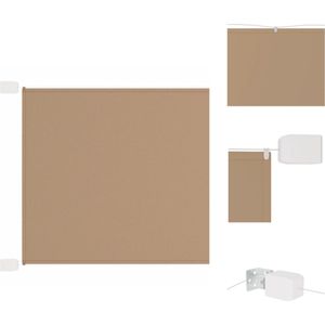 vidaXL Verticale Luifel - Verticale Luifels - Luifel - Verticaal Scherm - Luifel verticaal 60x800 cm oxford stof taupe