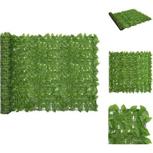 vidaXL - Groene Luifel Scherm - Polyethyleen en Stof - 600 x 150 cm - Parasol