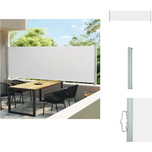 vidaXL Windscherm - Windschermen - Zijscherm - Tuinscherm - Tuinscherm uittrekbaar 160x600 cm crème