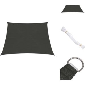 Sonnensegel 160 g/m² Anthrazit 4/5x4 m hdpe - Sonnensegel - hdpe Sonnensegel - Gartensonnensegel - Terrassenüberdachung - Balkonschutz