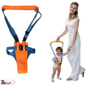 Borvat®| Baby Loophulp - Leren Lopen - Baby Assistent - Peuter loophulp - Veilig - Eerste Stapjes – Oranje - Baby Walker – Leren Lopen – Baby Harnas Assistent – Loophulpje Baby – Loophulp Kind – Peuter Harnas – Loophulpmiddel - Babyloopleermiddelen