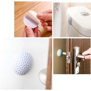 IBBO® - Zelfklevende deurstoppers - 4 Stuks - Wit - Deurbuffer - Deurbescherming - Muurbescherming - Deurstopper