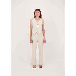 Zusss - Wide Leg - Broek - Ecru - Regular Waist