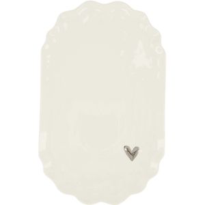 Zusss - Stylingbord - Keramiek - Wit/Zilver